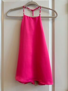 NWT DO+BE Hot Pink Pearl Halter Top
